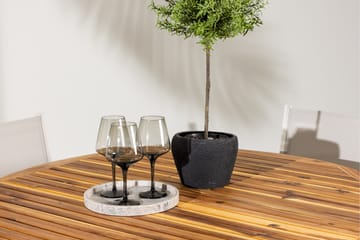 Lumpur Matgrupp Utomhus Rund 120 cm + 4 st Copacabana Matstolar Beige - Utemöbler & utemiljö - Utegrupp - Matgrupp utomhus