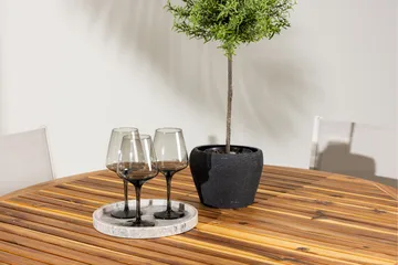 Lumpur Matgrupp Utomhus Rund 120 cm + 4 st Copacabana Matstolar Beige - Utemöbler & utemiljö - Utegrupp - Matgrupp utomhus