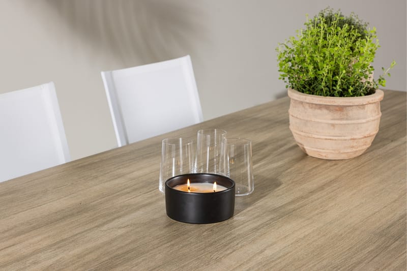 Merlo Matgrupp 200 cm + 6 st Alling Matstolar Vit - Utemöbler & utemiljö - Utegrupp - Matgrupp utomhus