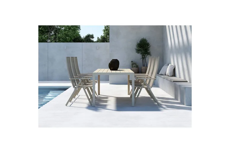 Matgrupp Mirko, Levanzo - Beige - Utemöbler & utemiljö - Utegrupp - Matgrupp utomhus