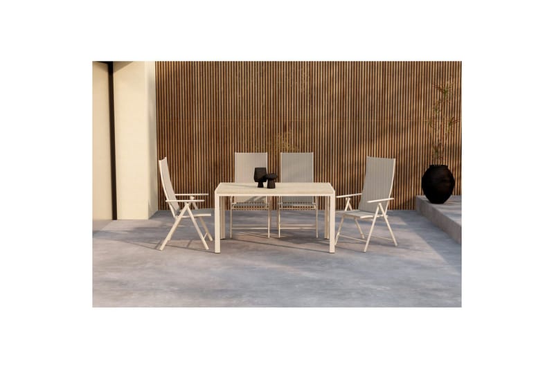 Matgrupp Mirko 140x80x74, Levanzo - Beige - Utemöbler & utemiljö - Utegrupp - Matgrupp utomhus