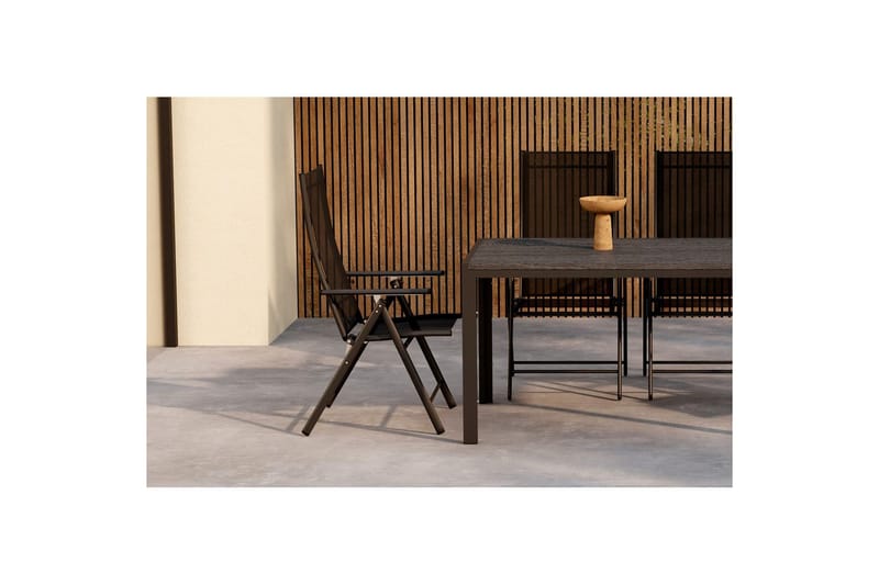 Matgrupp Mirko 140x80x74, Levanzo - Svart - Utemöbler & utemiljö - Utegrupp - Matgrupp utomhus