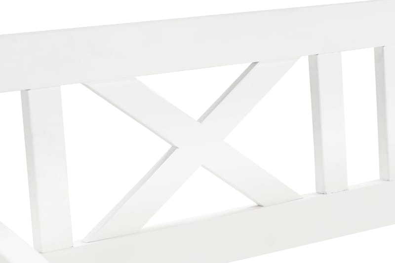 Matgrupp Oaxen 180 cm + 2 Stolar + Bänk Vit/Akacia - KWA - Matgrupp utomhus