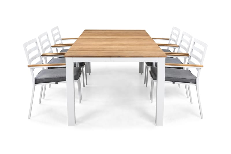 Matgrupp Oliver 210x100 cm + 6 Stolar m Dyna - Matgrupp utomhus