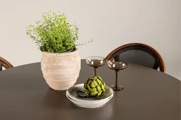 Santa Fe Matgrupp Rund 120 cm + 4 st Guarda Matstolar Svart/Brun - Utemöbler & utemiljö - Utegrupp - Matgrupp utomhus