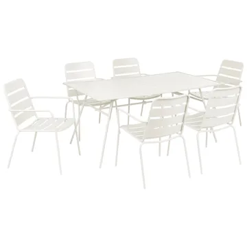 Matgrupp Terenzo - Ljusbeige - Utemöbler & utemiljö - Utegrupp - Matgrupp utomhus