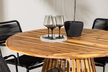 Matgrupp Utomhus + 4 Utestolar Lumpur - Natur - Utemöbler & utemiljö - Utegrupp - Matgrupp utomhus