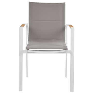 Matgrupp utomhus 4-Sits Maletto/Busseto - Vit/grå/transparent/brun - Utemöbler & utemiljö - Utegrupp - Matgrupp utomhus