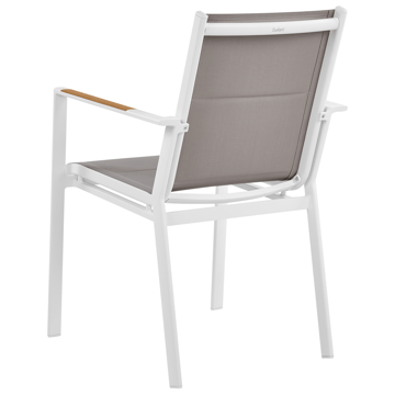 Matgrupp utomhus 4-Sits Maletto/Busseto - Vit/grå/transparent/brun - Utemöbler & utemiljö - Utegrupp - Matgrupp utomhus