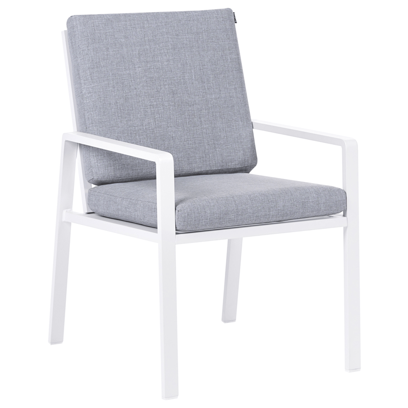 Matgrupp utomhus 4-Sits Visso - vit/grå/beige - Utemöbler & utemiljö - Utegrupp - Matgrupp utomhus