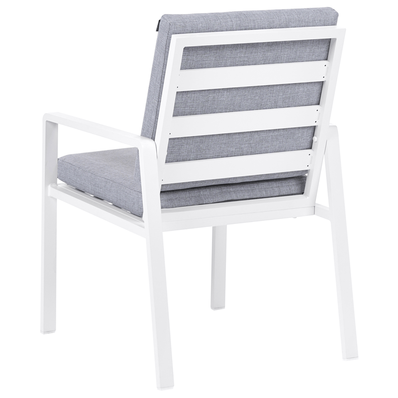 Matgrupp utomhus 4-Sits Visso - vit/grå/beige - Utemöbler & utemiljö - Utegrupp - Matgrupp utomhus