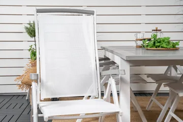 Albany Förlängningsbar Matgrupp Utomhus 152-210cm + 6 Stolar - Grå/Vit - Utemöbler & utemiljö - Utegrupp - Matgrupp utomhus