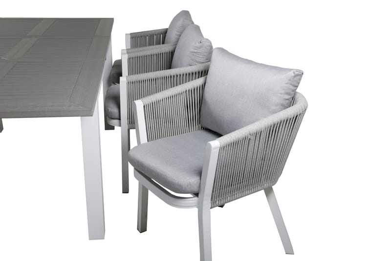 Albany Förlängningsbar Matgrupp Utomhus 152cm + 6 Virya Stolar - Svart/Natur - Utemöbler & utemiljö - Utegrupp - Matgrupp utomhus