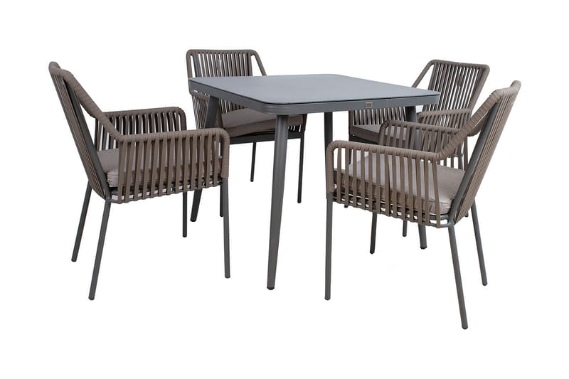 Andros Matgrupp Utomhus med 4 Utestolar - Utemöbler & utemiljö - Utegrupp - Matgrupp utomhus
