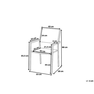 Bacoli Matgrupp Utomhus 180 cm + 6 Utestolar - Svart - Utemöbler & utemiljö - Utegrupp - Matgrupp utomhus