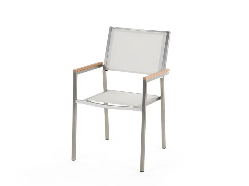Bacoli Matgrupp Utomhus 180 cm + 6 Utestolar - Grå - Utemöbler & utemiljö - Utegrupp - Matgrupp utomhus