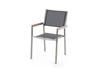 Bacoli Matgrupp Utomhus 180 cm + 6 Utestolar - Svart - Utemöbler & utemiljö - Utegrupp - Matgrupp utomhus