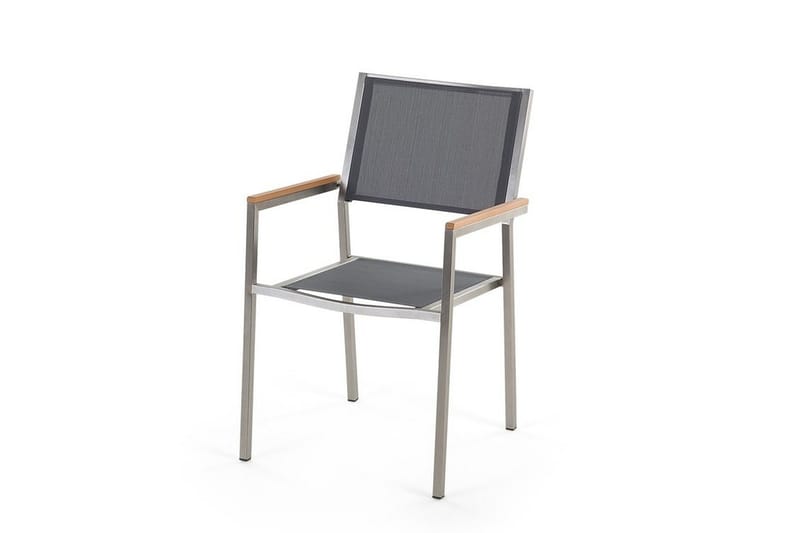 Bacoli Matgrupp Utomhus 180 cm + 6 Utestolar - Svart - Utemöbler & utemiljö - Utegrupp - Matgrupp utomhus
