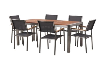 Bofors Matgrupp Utomhus + 6 Rottingstolar - Brun - Utemöbler & utemiljö - Utegrupp - Matgrupp utomhus