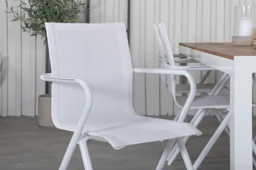 Bois Matgrupp 205cm + 6 Alina Matstolar Vit - Vit - Utemöbler & utemiljö - Utegrupp - Matgrupp utomhus