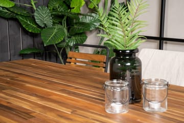 Bois Matgrupp Utomhus 200cm + 6 Matstolar - Natur/Svart - Utemöbler & utemiljö - Utegrupp - Matgrupp utomhus