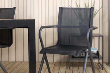 Bois Matgrupp Utomhus 205cm + 6 Alina Matstolar - Brun/Vit - Utemöbler & utemiljö - Utegrupp - Matgrupp utomhus