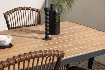 Break Matgrupp 150 cm + 4 st Galera Karmstolar Brun - Brun - Utemöbler & utemiljö - Utegrupp - Matgrupp utomhus