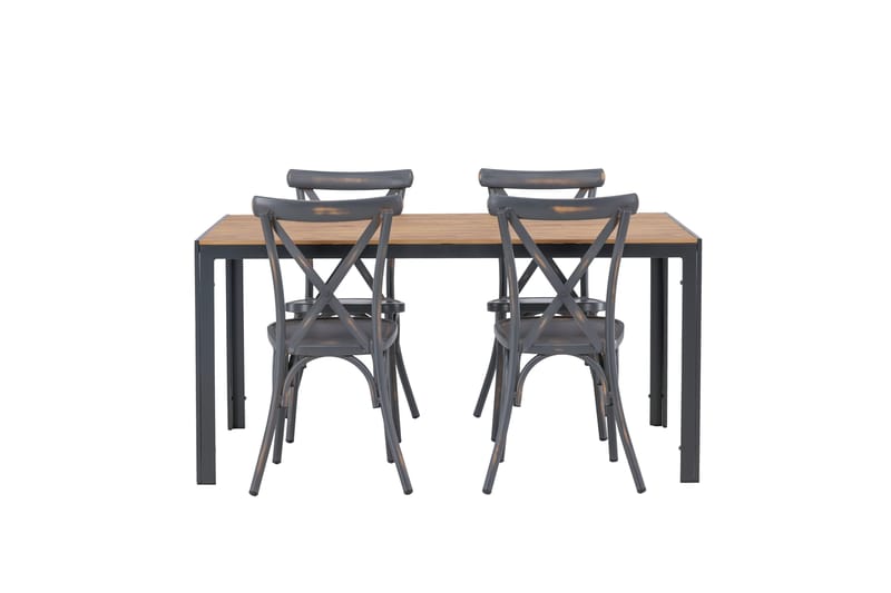 Break Matgrupp Utomhus 150 cm + 4 st Tablas Matstolar - Brun/Mörkgrå - Utemöbler & utemiljö - Utegrupp - Matgrupp utomhus