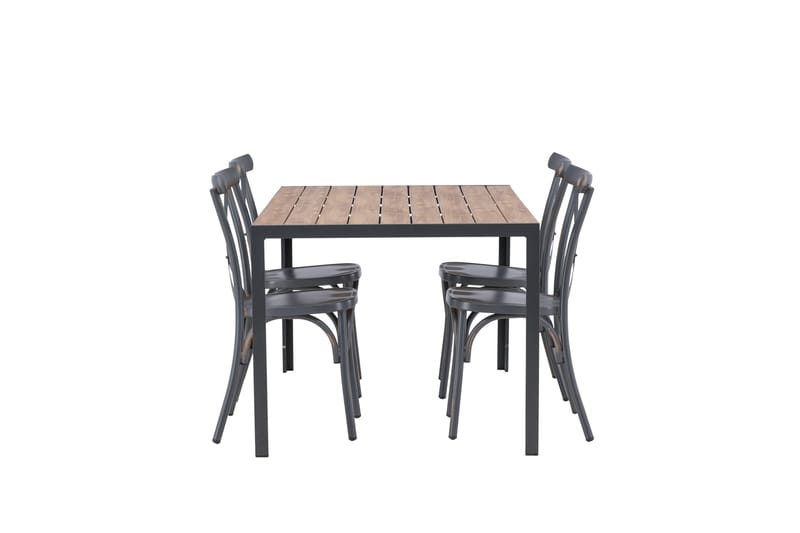 Break Matgrupp Utomhus 150 cm + 4 st Tablas Matstolar - Brun/Mörkgrå - Utemöbler & utemiljö - Utegrupp - Matgrupp utomhus