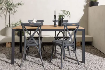 Break Matgrupp Utomhus 150 cm + 4 st Tablas Matstolar - Brun/Mörkgrå - Utemöbler & utemiljö - Utegrupp - Matgrupp utomhus