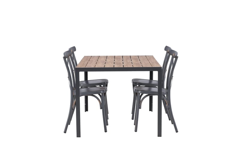 Break Matgrupp Utomhus 150 cm + 4 st Tablas Matstolar - Brun/Mörkgrå - Utemöbler & utemiljö - Utegrupp - Matgrupp utomhus