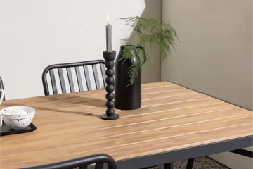 Break Matgrupp Utomhus 150 cm + 4 st Peking Karmstolar - Svart/Brun - Utemöbler & utemiljö - Utegrupp - Matgrupp utomhus