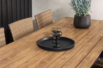 Break Matgrupp Utomhus 205 cm + 6 st Malina Karmstolar - Brun - Utemöbler & utemiljö - Utegrupp - Matgrupp utomhus