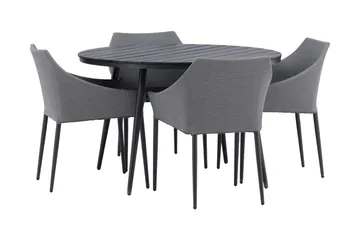 Break Matgrupp Utomhus Rund  Ø120cm + 4 Spoga Matstolar - Beige/Grå - Utemöbler & utemiljö - Utegrupp - Matgrupp utomhus