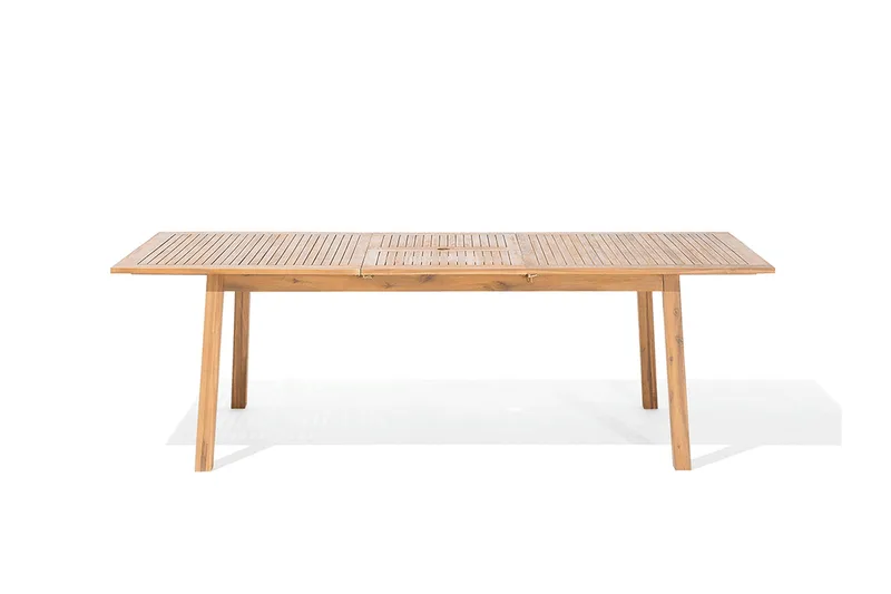 Cesana Trädgårdsmöbelset Med Utebord + 8 Utestolar+Schäslong 2 St - Trä/Natur - Utemöbler & utemiljö - Utegrupp - Matgrupp utomhus