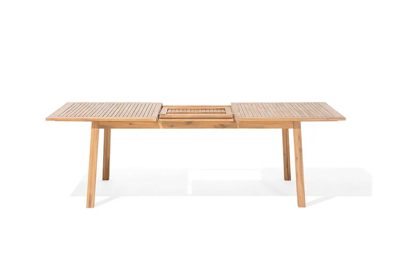 Cesana Trädgårdsmöbelset Med Utebord + 8 Utestolar+Schäslong 2 St - Trä/Natur - Utemöbler & utemiljö - Utegrupp - Matgrupp utomhus