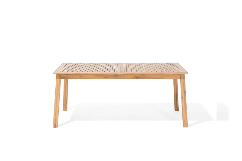 Cesana Trädgårdsmöbelset Med Utebord + 8 Utestolar+Schäslong 2 St - Trä/Natur - Utemöbler & utemiljö - Utegrupp - Matgrupp utomhus