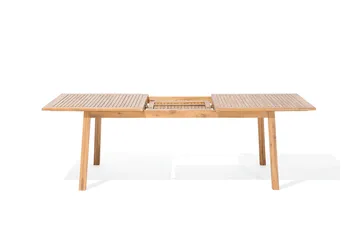 Cesana Trädgårdsmöbelset Med Utebord + 8 Utestolar+Schäslong 2 St - Trä/Natur - Utemöbler & utemiljö - Utegrupp - Matgrupp utomhus