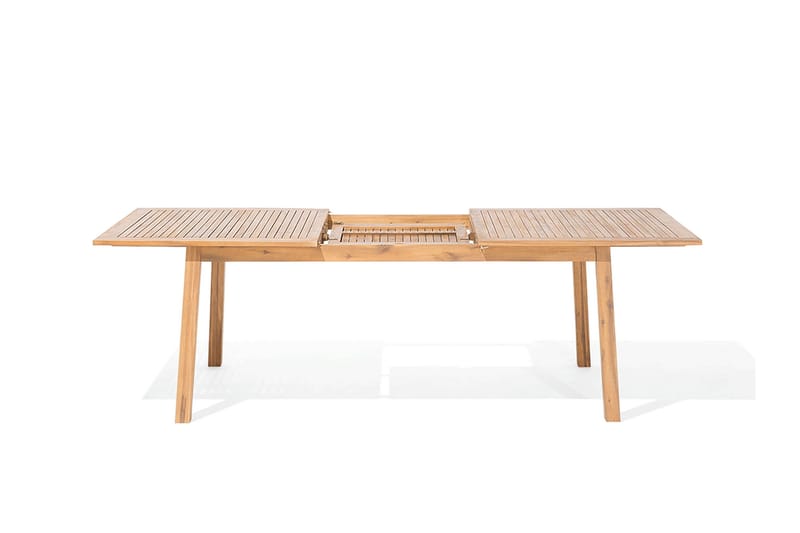 Cesana Trädgårdsmöbelset Med Utebord + 8 Utestolar+Schäslong 2 St - Trä/Natur - Utemöbler & utemiljö - Utegrupp - Matgrupp utomhus