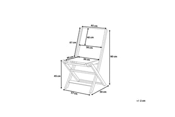Cesana Trädgårdsmöbelset Med Utebord+8 Utestolar - Trä/Natur - Utemöbler & utemiljö - Utegrupp - Matgrupp utomhus
