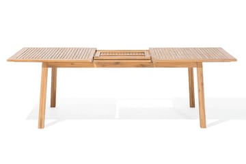 Cesana Trädgårdsmöbelset Med Utebord+8 Utestolar - Trä/Natur - Utemöbler & utemiljö - Utegrupp - Matgrupp utomhus