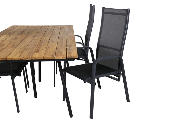 Chan Matgrupp Utomhus 200cm + 4 Copacabana Reclinerstolar - Vit - Utemöbler & utemiljö - Utegrupp - Matgrupp utomhus