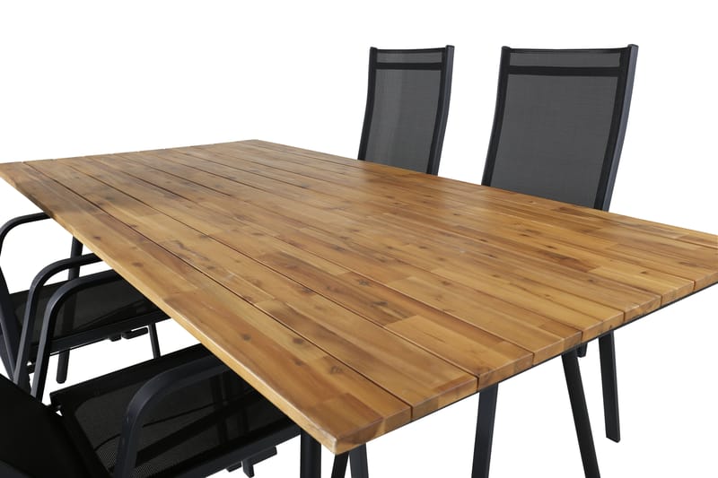 Chan Matgrupp Utomhus 200cm + 4 Copacabana Reclinerstolar - Vit - Utemöbler & utemiljö - Utegrupp - Matgrupp utomhus