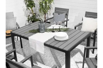 Como Trädgårdsmöbelset Med Utebord+6 Utestolar - Grå - Utemöbler & utemiljö - Utegrupp - Matgrupp utomhus