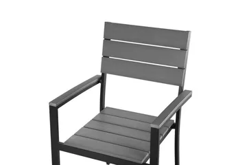 Como Trädgårdsmöbelset Med Utebord+6 Utestolar - Grå - Utemöbler & utemiljö - Utegrupp - Matgrupp utomhus