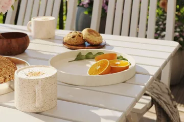 Delpino Matgrupp Utomhus 125 cm - Vit - Utemöbler & utemiljö - Utegrupp - Matgrupp utomhus