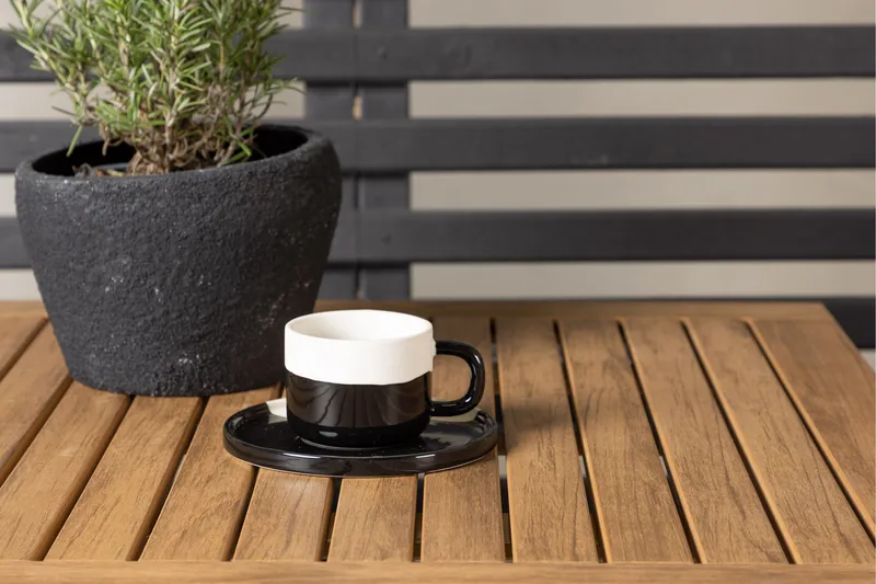 Diego Matgrupp 70 cm + 2 st Bois Karmstolar Grön/Brun - Grön/Brun - Utemöbler & utemiljö - Utegrupp - Matgrupp utomhus