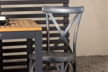 Diego Matgrupp 70 cm + 2 st Tablas Matstolar Mörkgrå/Brun - Brun/Mörkgrå - Utemöbler & utemiljö - Utegrupp - Matgrupp utomhus