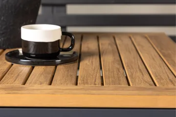 Diego Matgrupp 70 cm + 2 st Peking Karmstolar Svart/Brun - Svart/Brun - Utemöbler & utemiljö - Utegrupp - Matgrupp utomhus