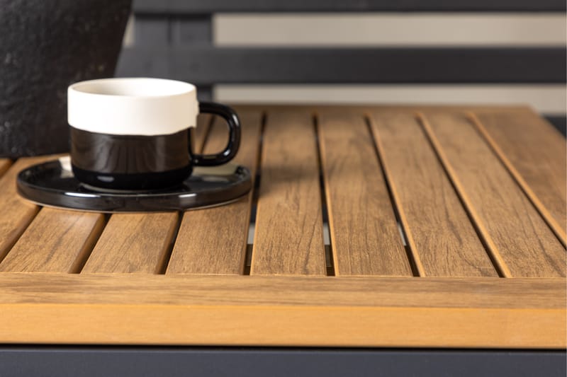 Diego Matgrupp Utomhus 70 cm + 2 st Peking Karmstolar - Svart/Brun - Utemöbler & utemiljö - Utegrupp - Matgrupp utomhus